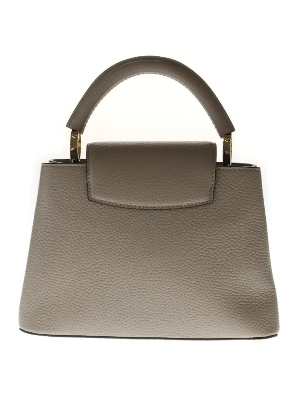 Louis Vuitton Capucines BB Galle Taurillon 2-Way Shoulder Bag Beige Leather Gold